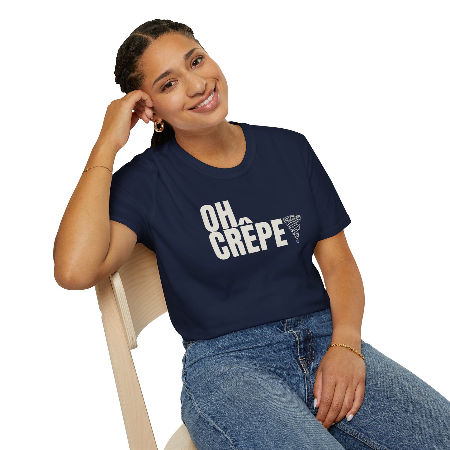 Funny Oh Crepe Unisex T-Shirt Food Theme