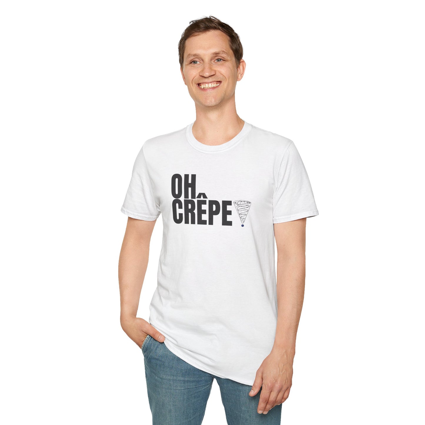 Funny Oh Crepe Unisex T-Shirt Food Theme