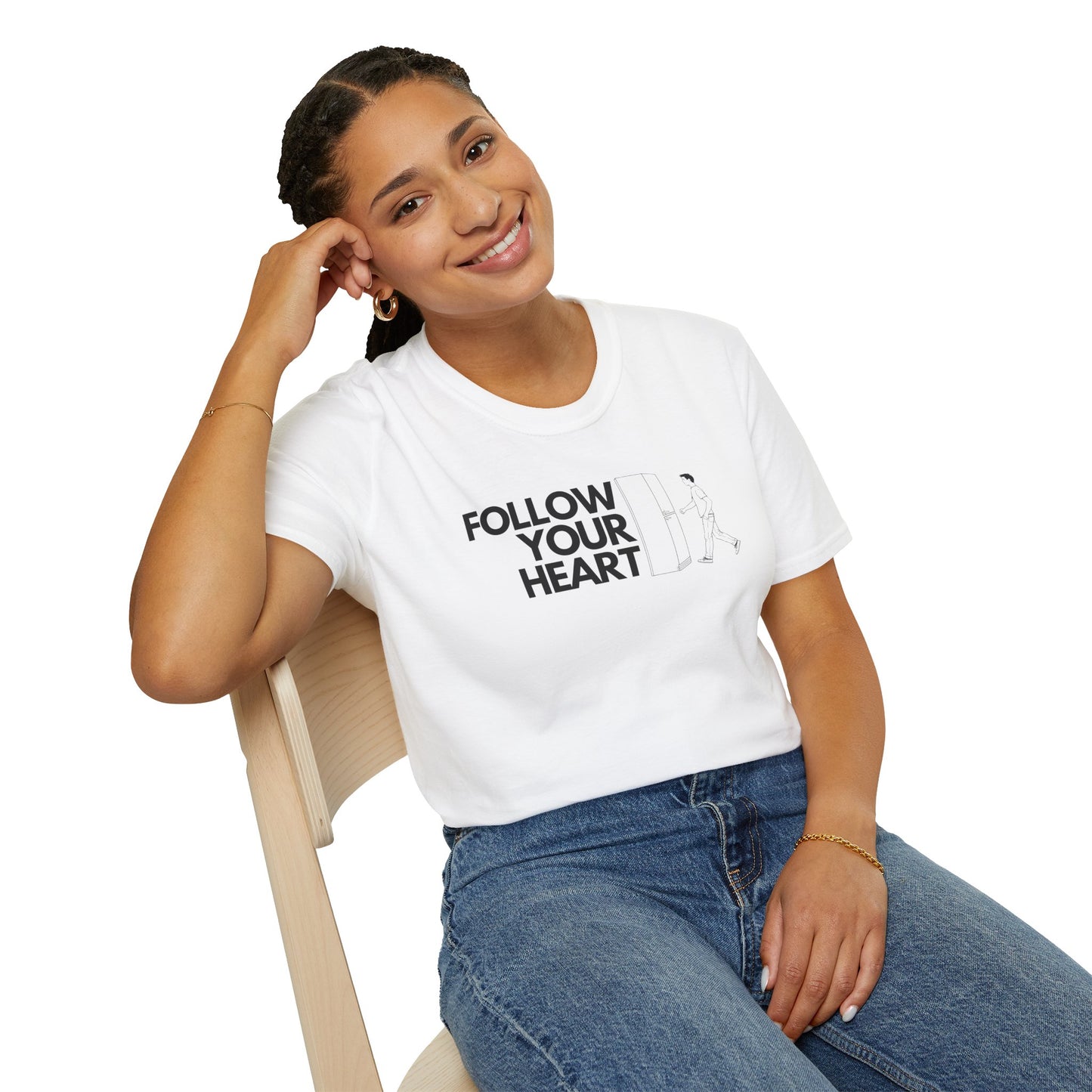 Follow Your Heart T-Shirt Inspirational Casual Wear