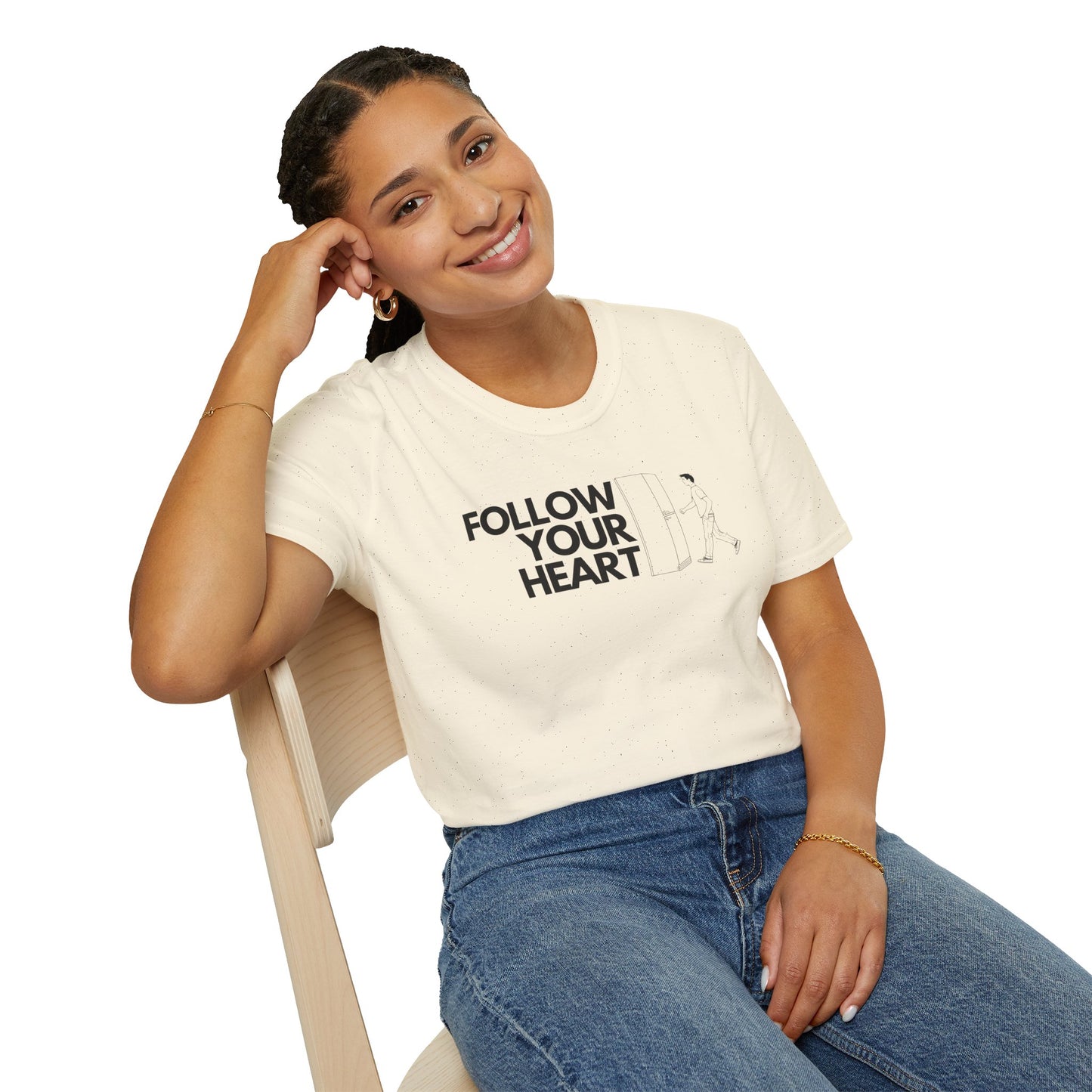 Follow Your Heart T-Shirt Inspirational Casual Wear