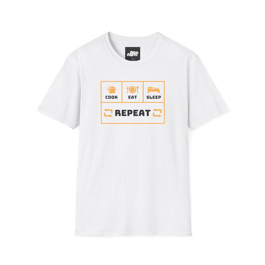 Cook, Eat, Sleep, Repeat T-Shirt