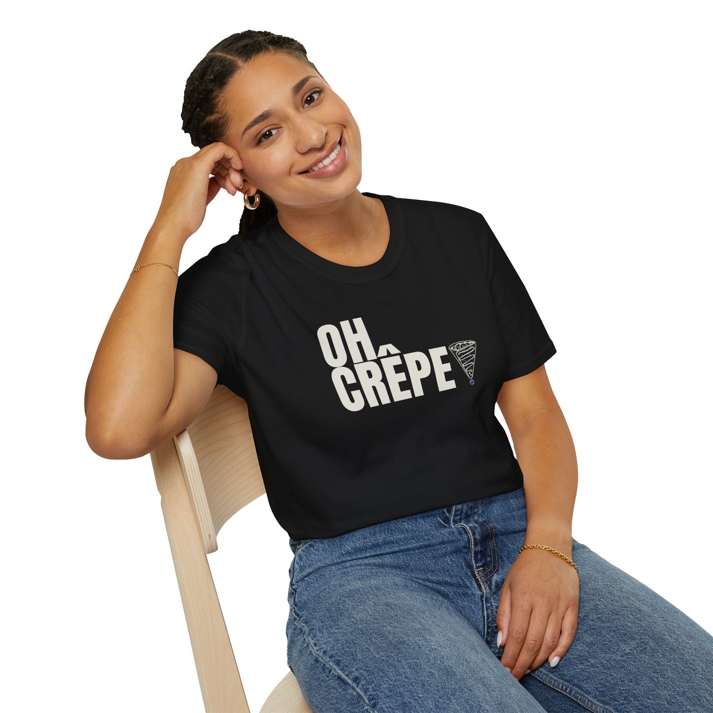 Funny Oh Crepe Unisex T-Shirt Food Theme