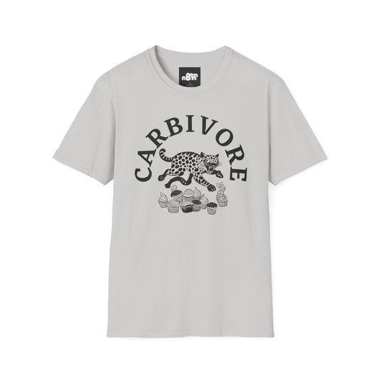 Carbivore Leopard Graphic T-Shirt Tee for Food Lovers