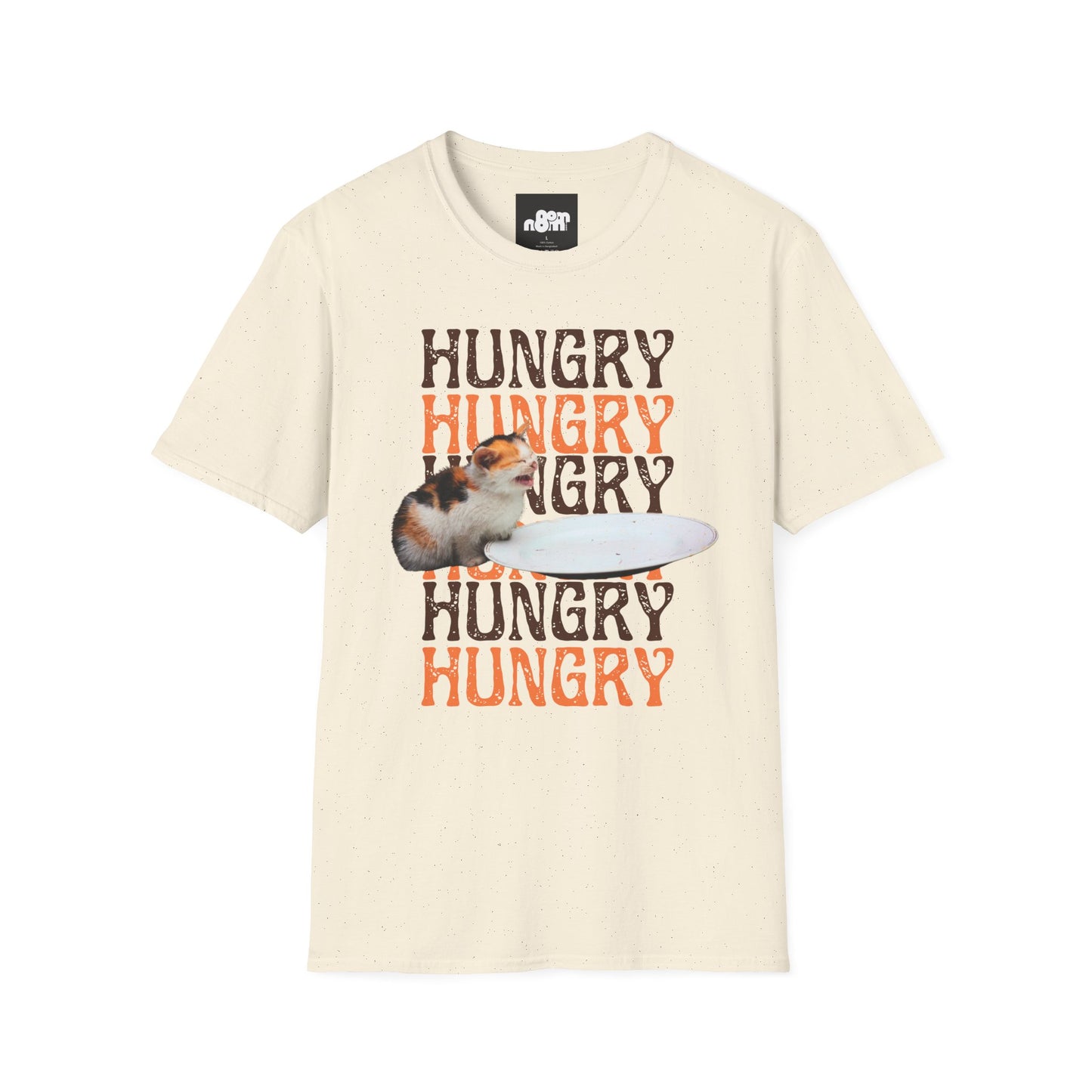 Hungry Cat T-Shirt Playful and Casual Tee for Cat Lovers