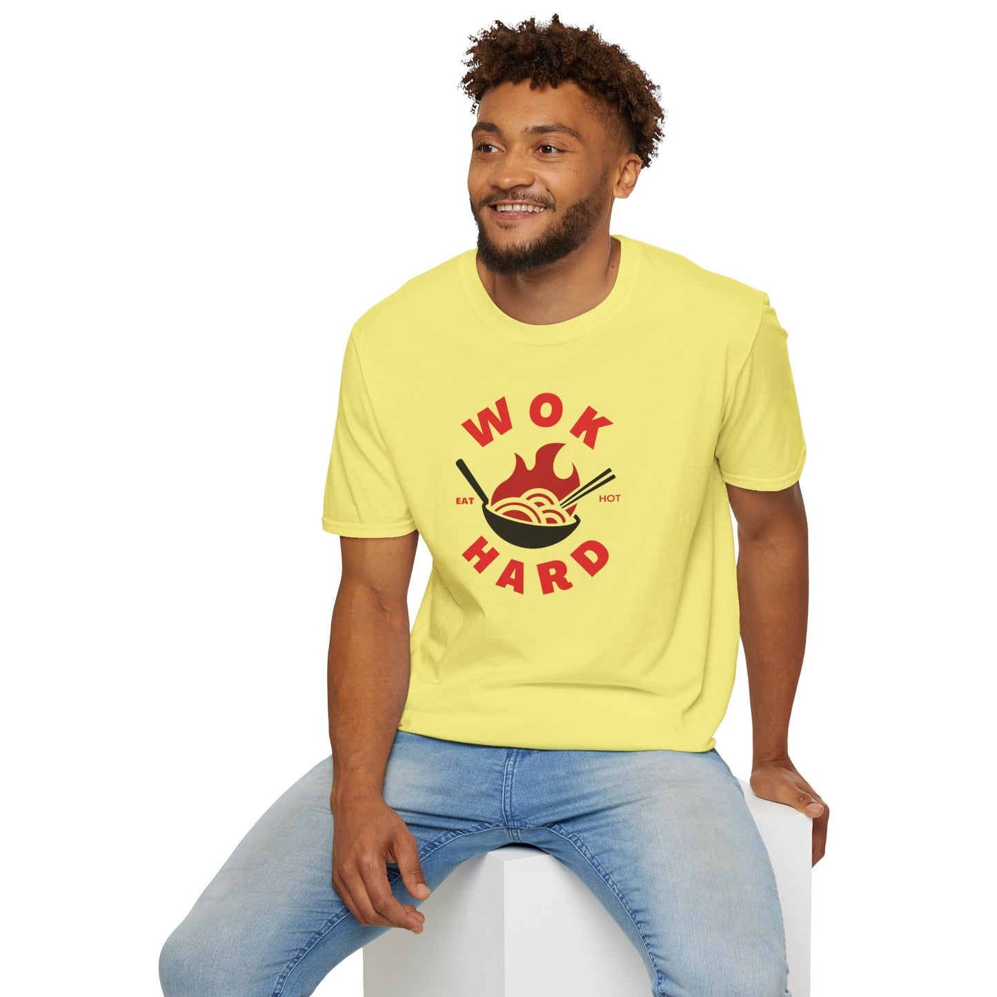 Wok Hard T-Shirt Fun Foodie Graphic Tee