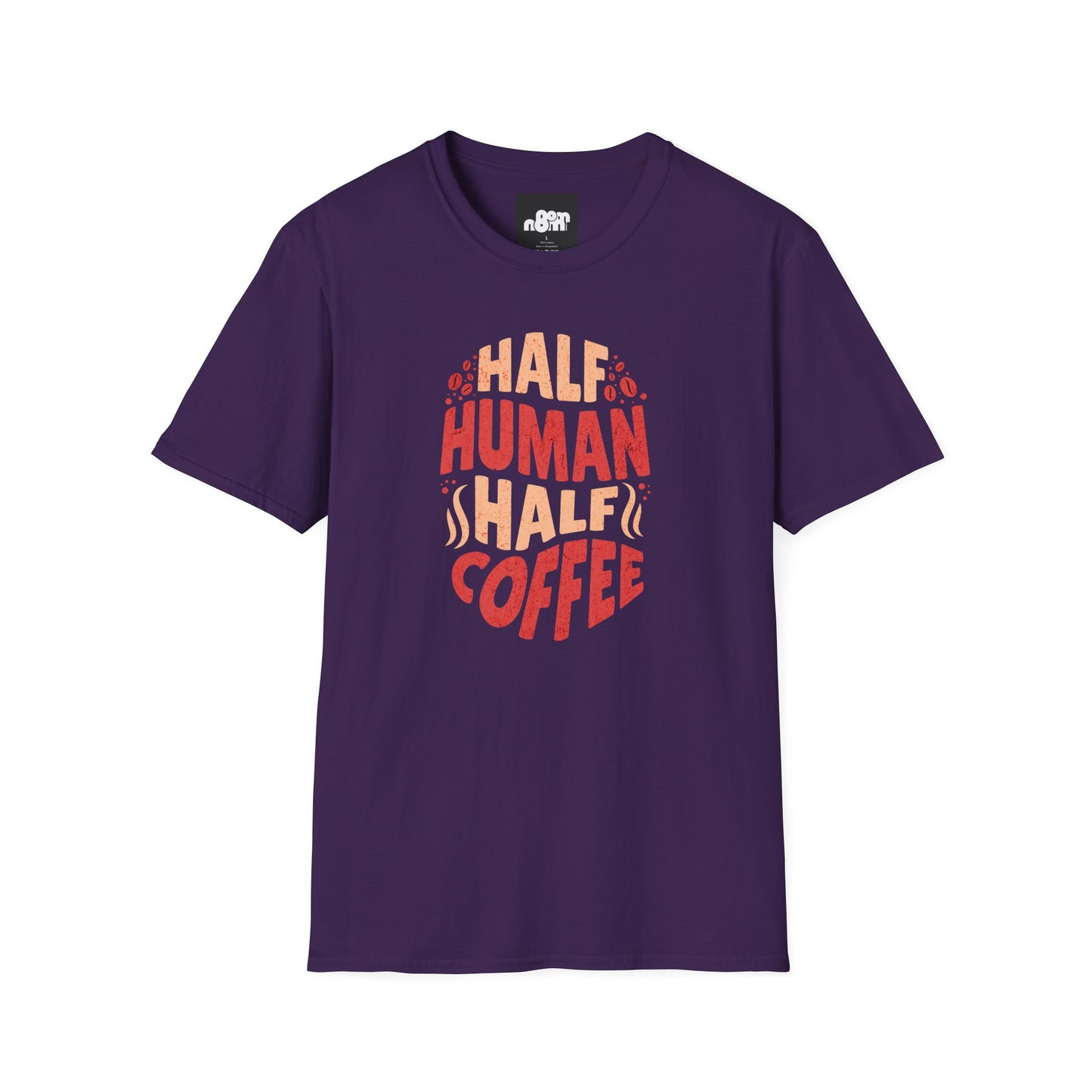 Half Human Half Coffee Coffee Lover T-Shirt