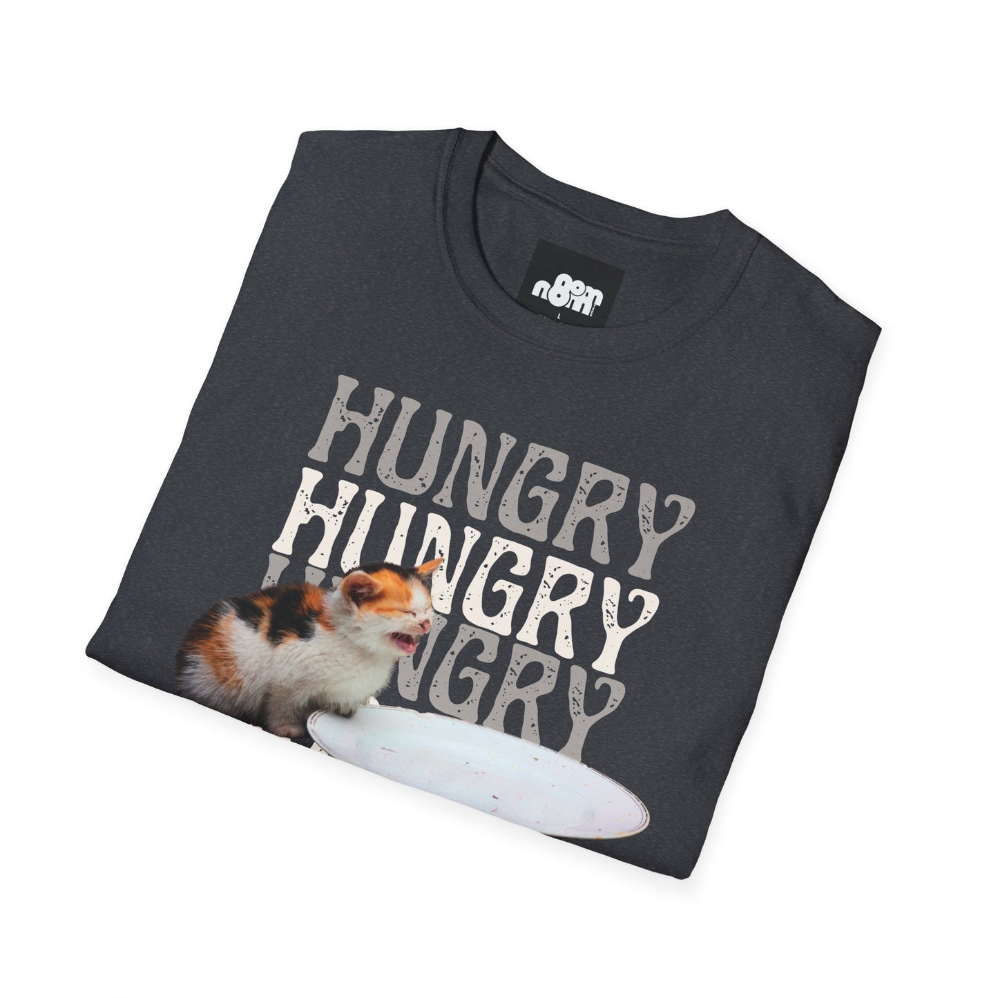 Hungry Cat T-Shirt Playful and Casual Tee for Cat Lovers