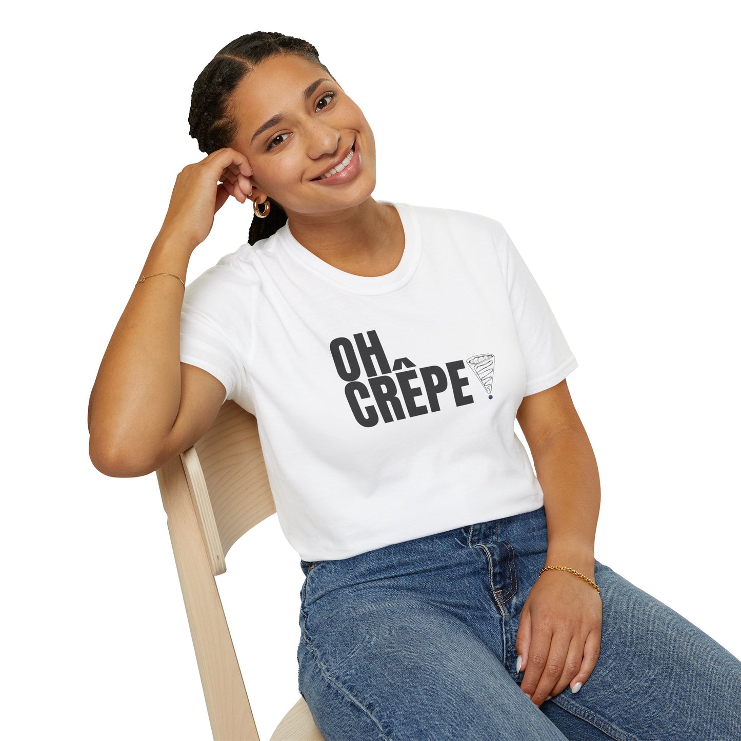 Funny Oh Crepe Unisex T-Shirt Food Theme