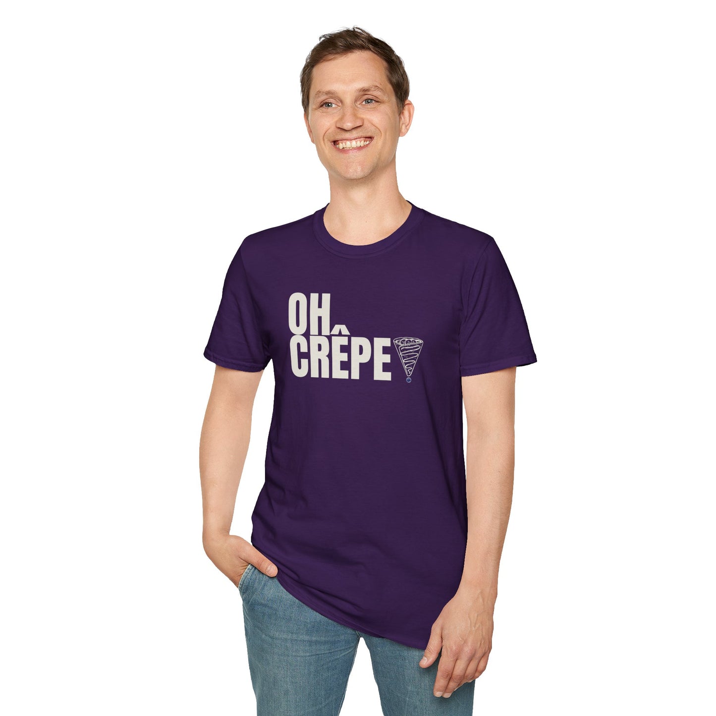 Funny Oh Crepe Unisex T-Shirt Food Theme