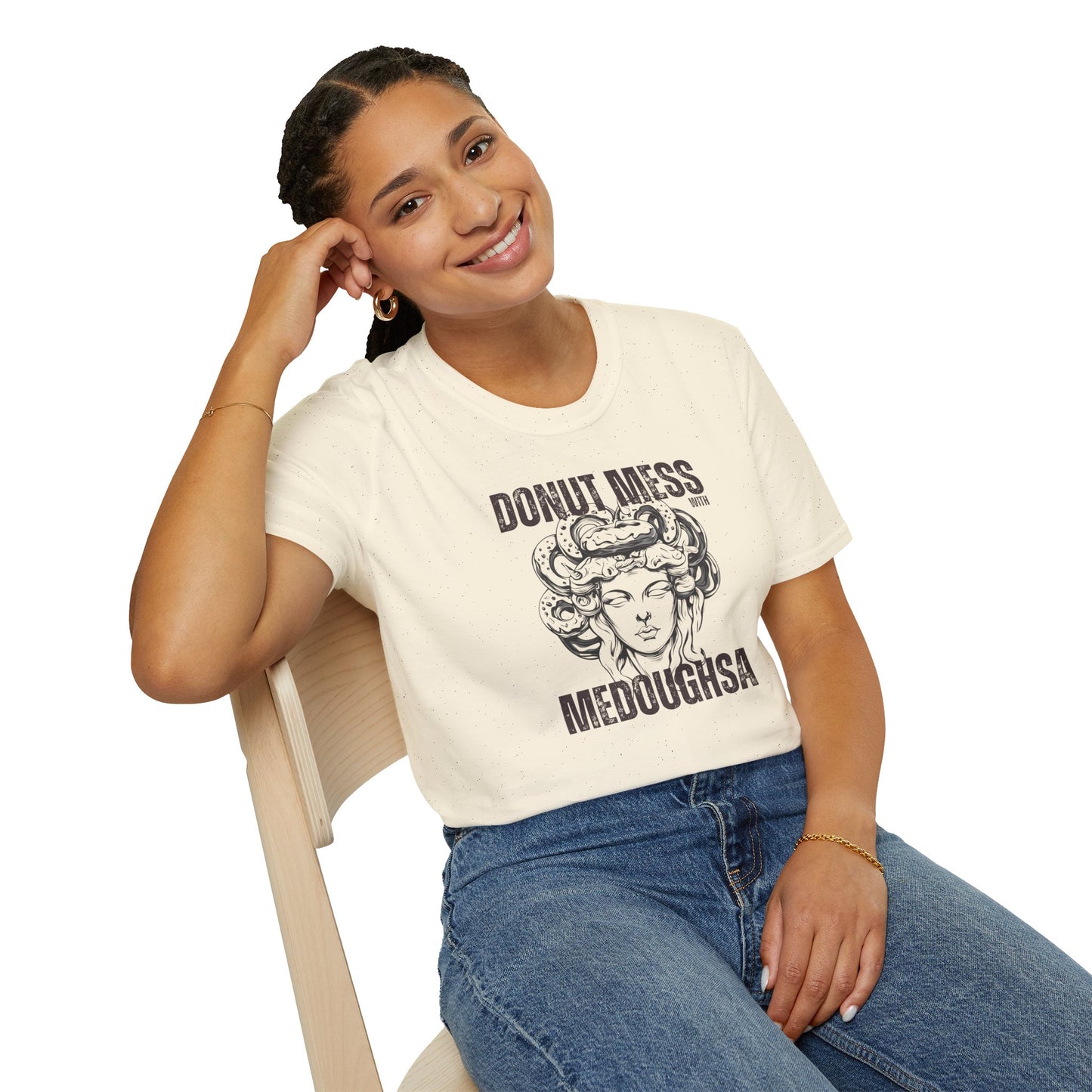 Funny Donut Mess with Medoughsa Softstyle T-shirt