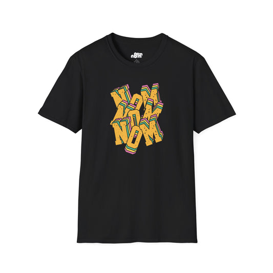 Colorful Nom Nom Nom T-Shirt Unisex Softstyle