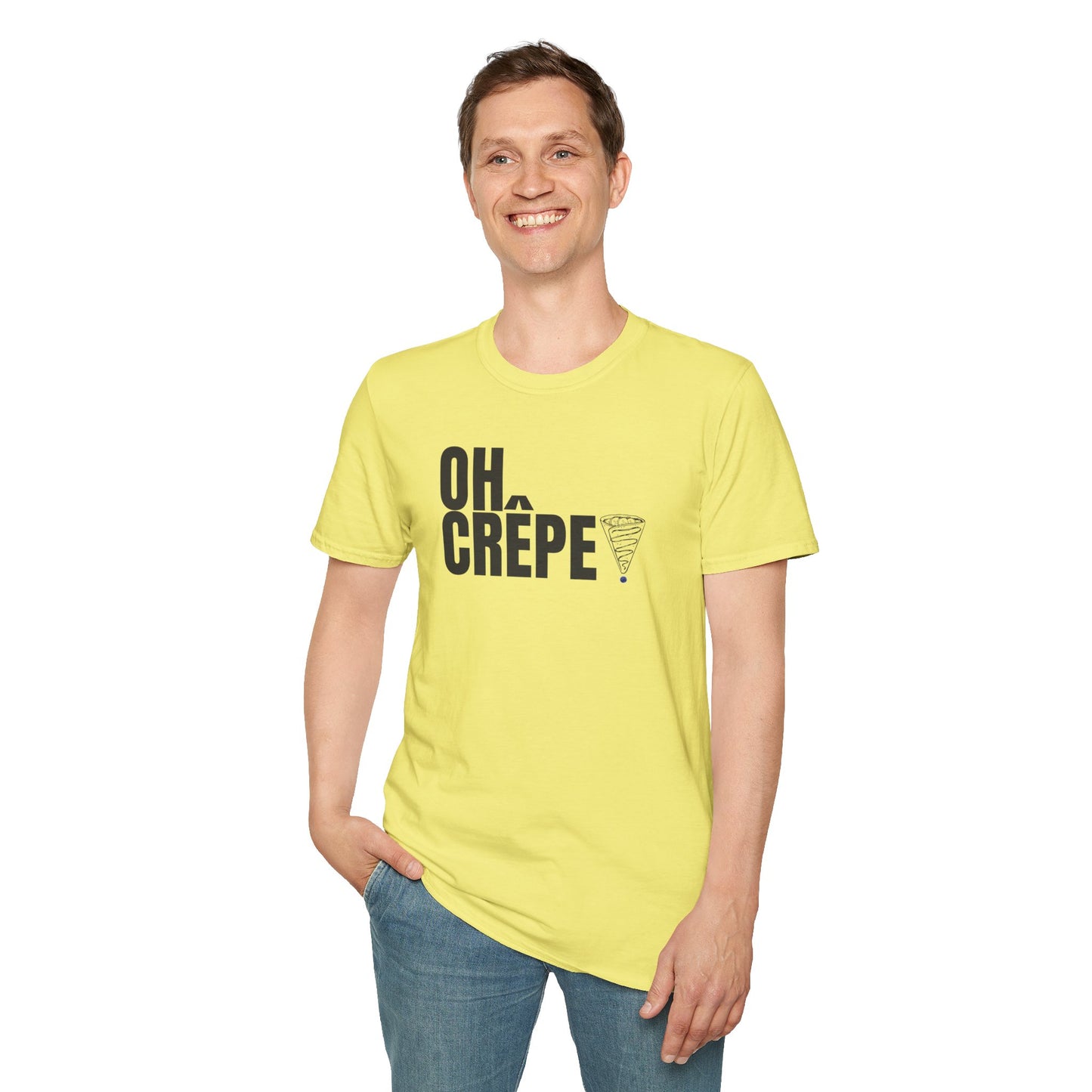 Funny Oh Crepe Unisex T-Shirt Food Theme