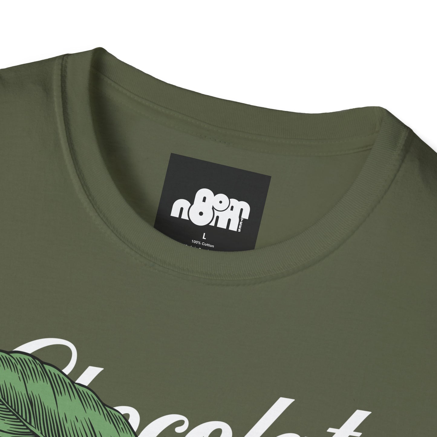 Chocolate Bean T-Shirt with Chocolate Text Design