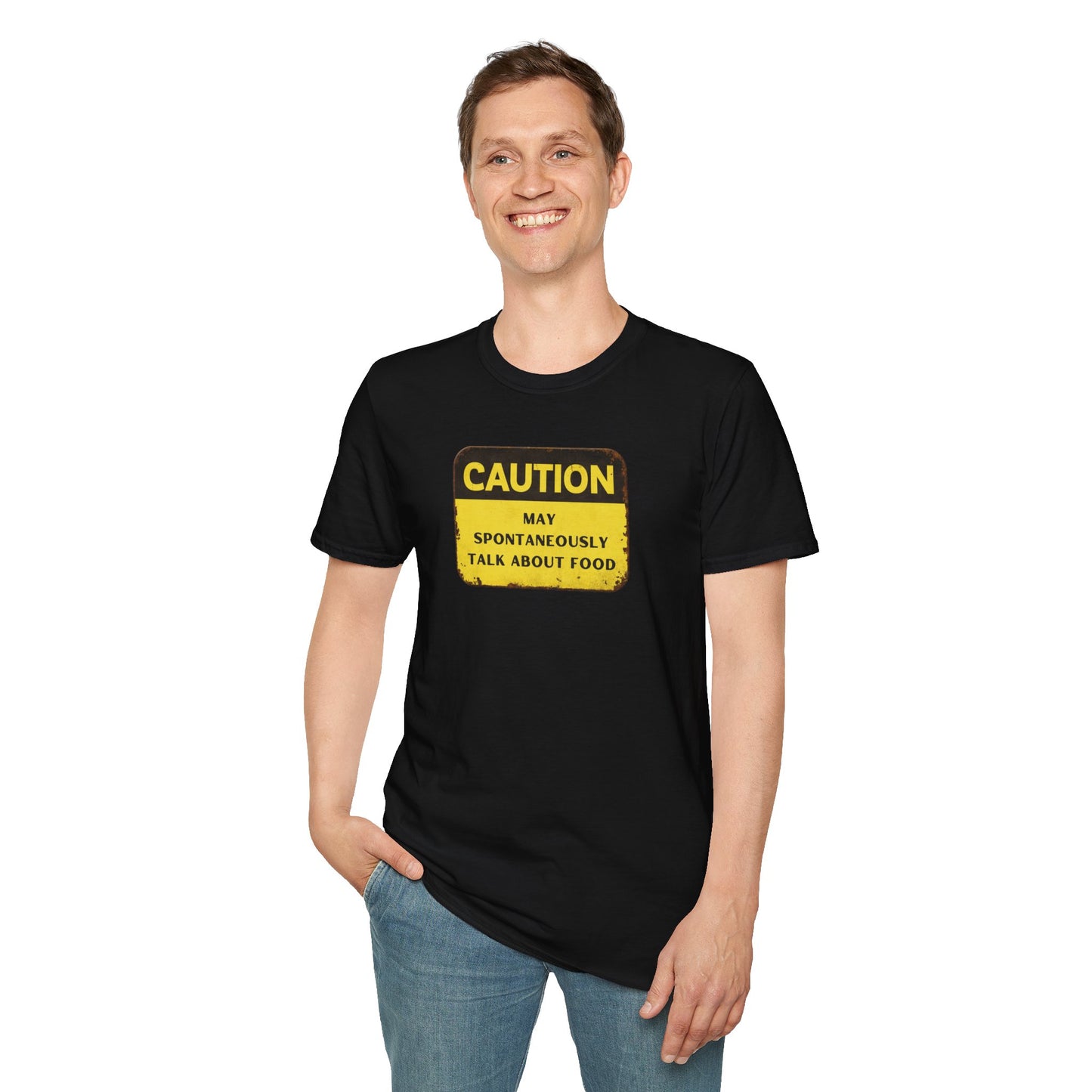 Caution May Spontaneously Talk About Food T-Shirt