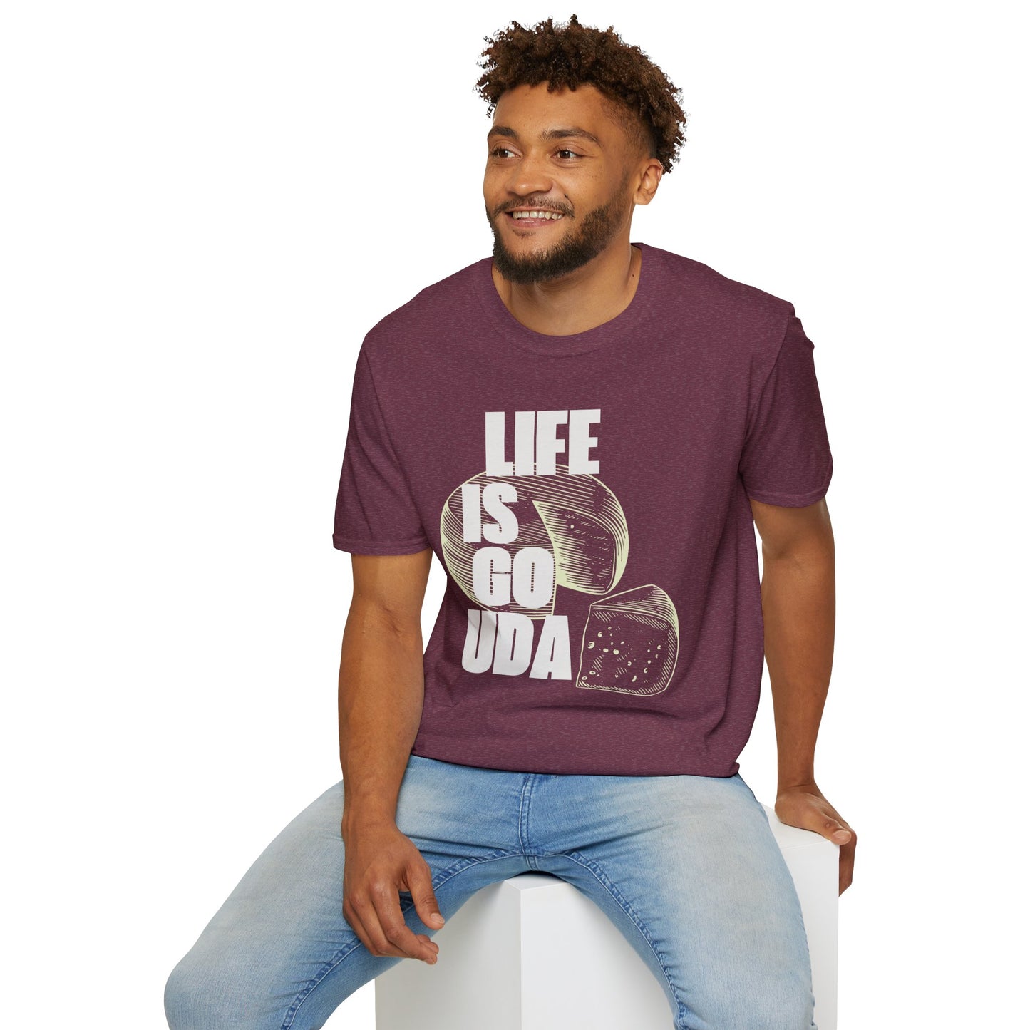 Life Is Gouda T-Shirt Fun Cheese Lover Tee