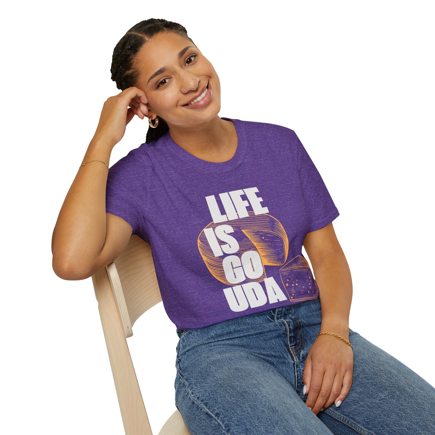Life Is Gouda T-Shirt Fun Cheese Lover Tee