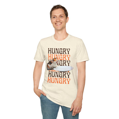 Hungry Cat T-Shirt Playful and Casual Tee for Cat Lovers