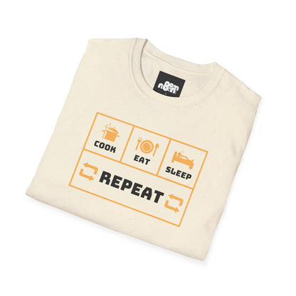 Cook, Eat, Sleep, Repeat T-Shirt