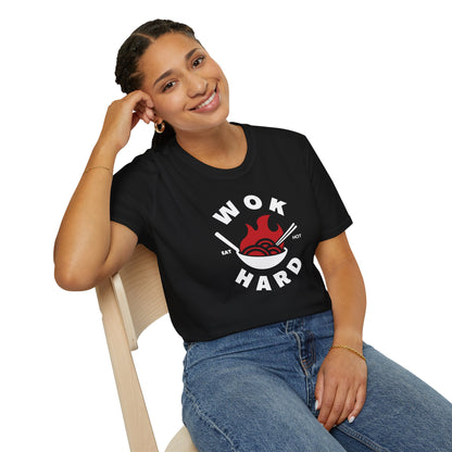 Wok Hard T-Shirt Fun Foodie Graphic Tee