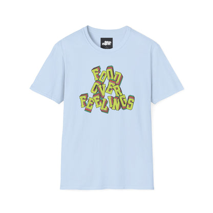Food Over Feelings T-Shirt Fun & Casual Top for Food Lovers