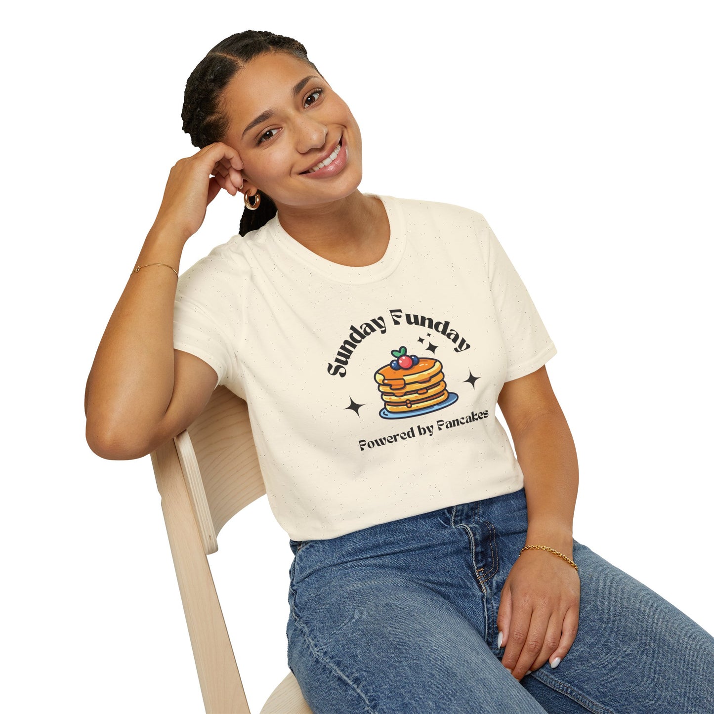 Sunday Funday Pancake T-Shirt for Food Lovers