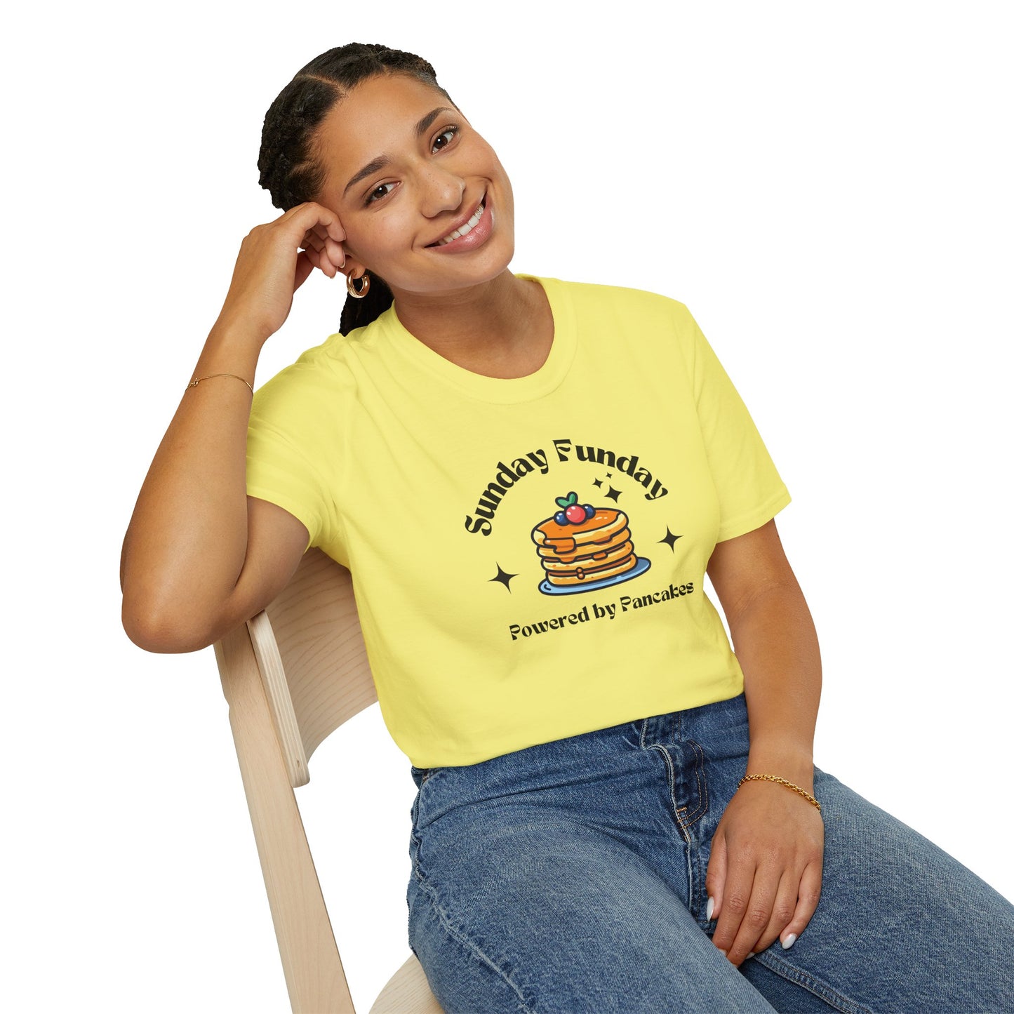 Sunday Funday Pancake T-Shirt for Food Lovers