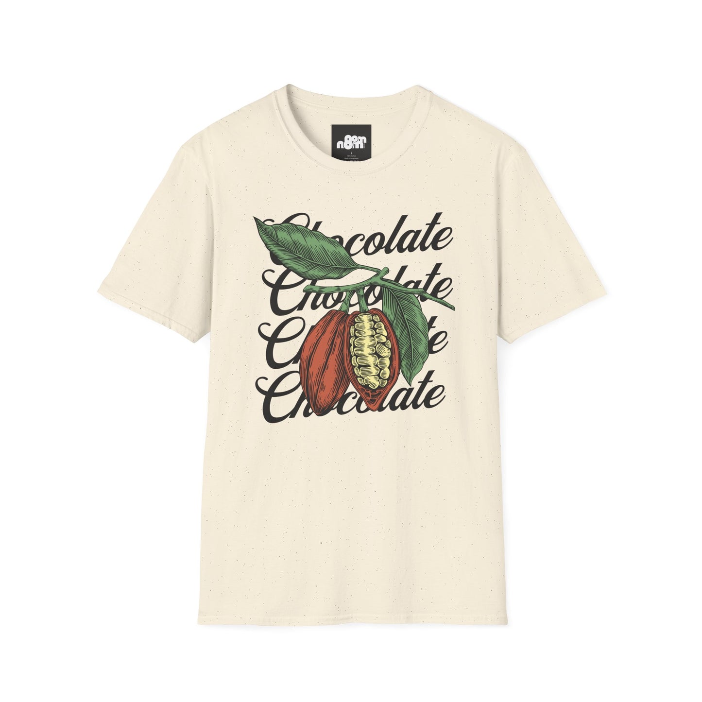 Chocolate Bean T-Shirt with Chocolate Text Design