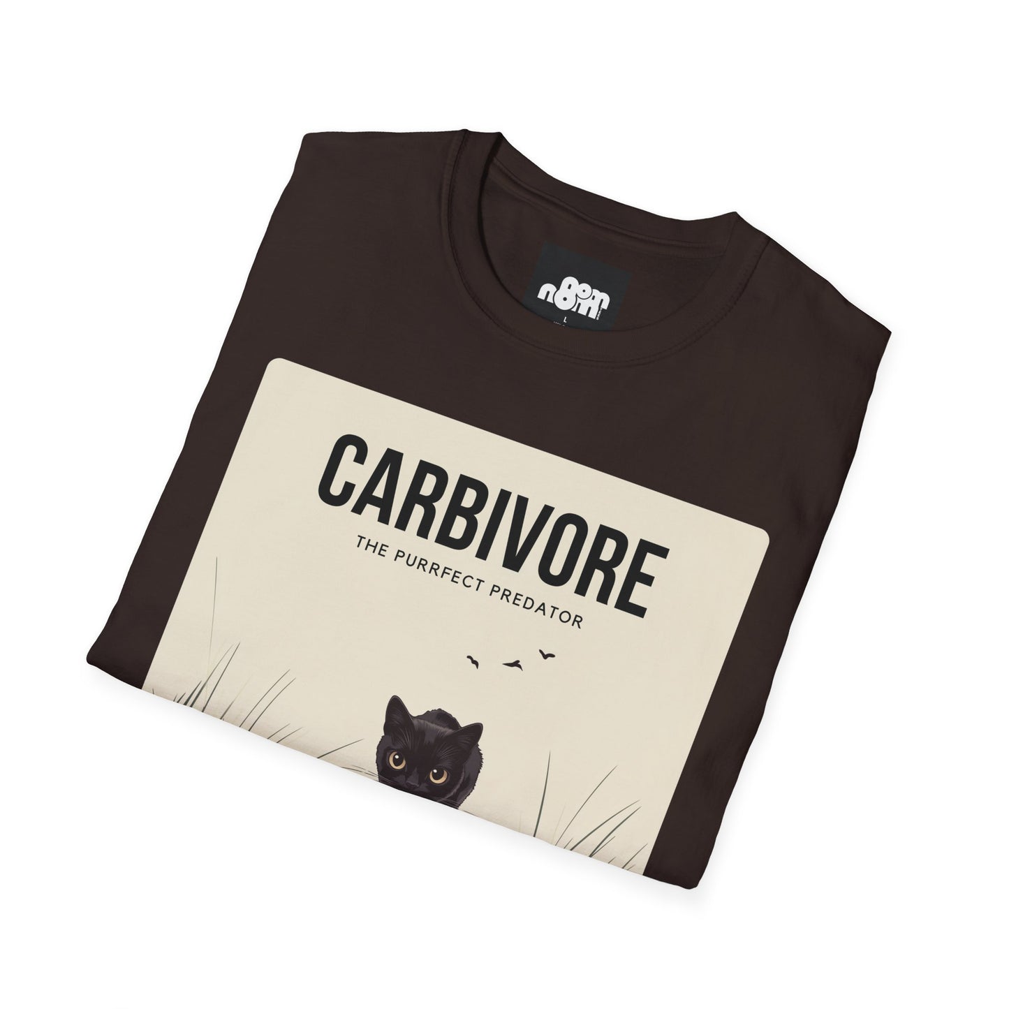 Funny "Carbivore" Cat T-Shirt Soft Cotton Tee for Animal Lovers