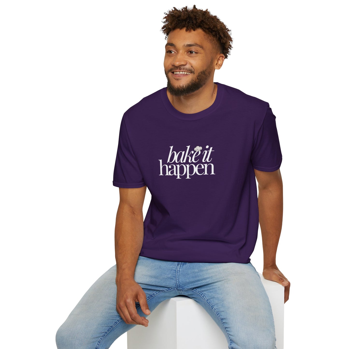 Bake It Happen T-Shirt Trendy Inspirational Tee for Food Lovers