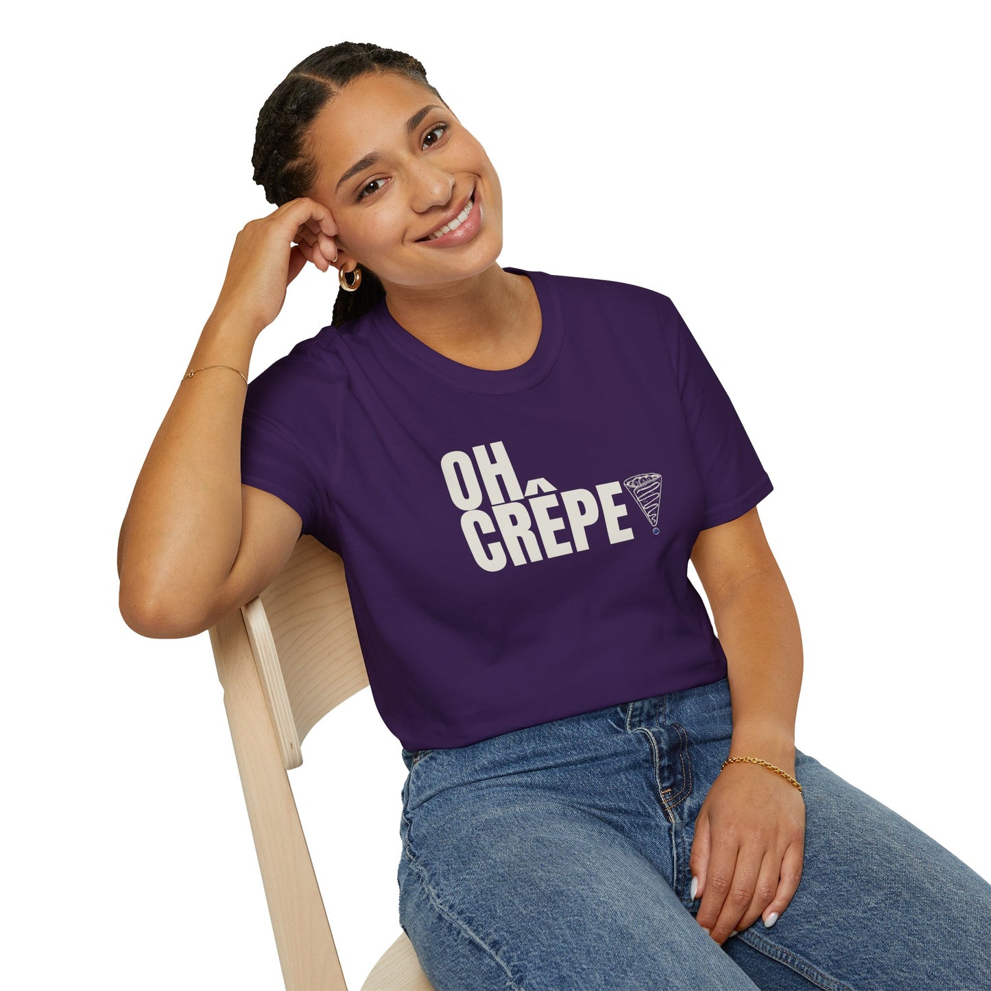 Funny Oh Crepe Unisex T-Shirt Food Theme