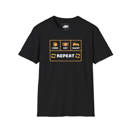 Cook, Eat, Sleep, Repeat T-Shirt