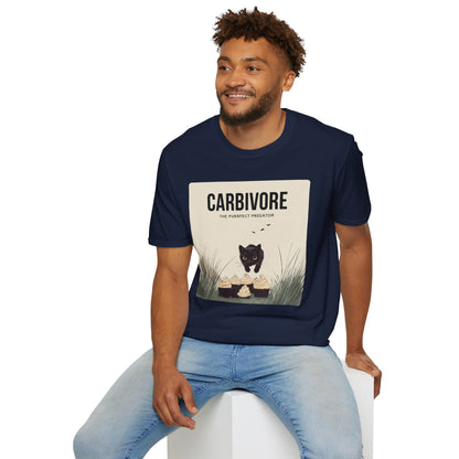Funny "Carbivore" Cat T-Shirt Soft Cotton Tee for Animal Lovers