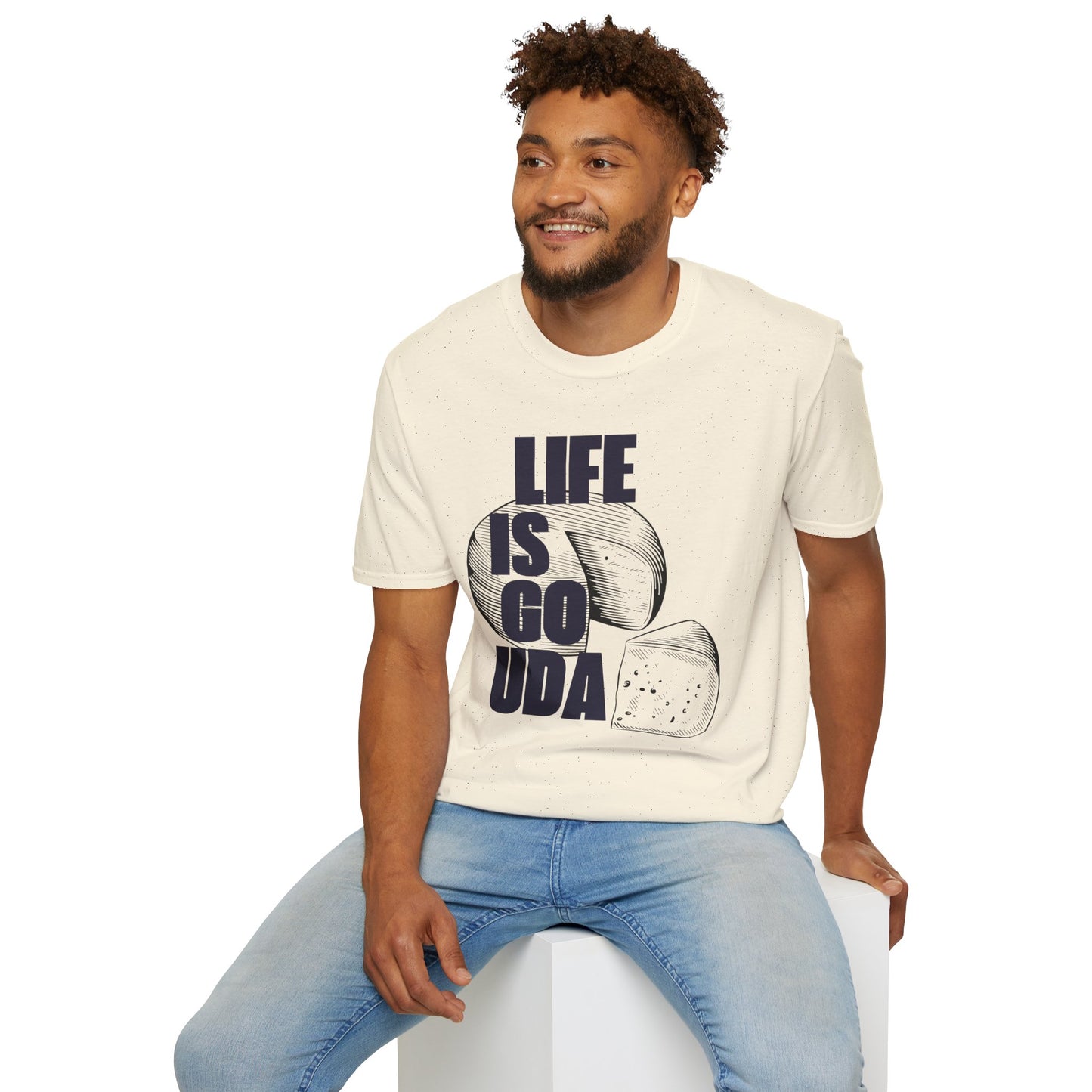 Life Is Gouda T-Shirt Fun Cheese Lover Tee