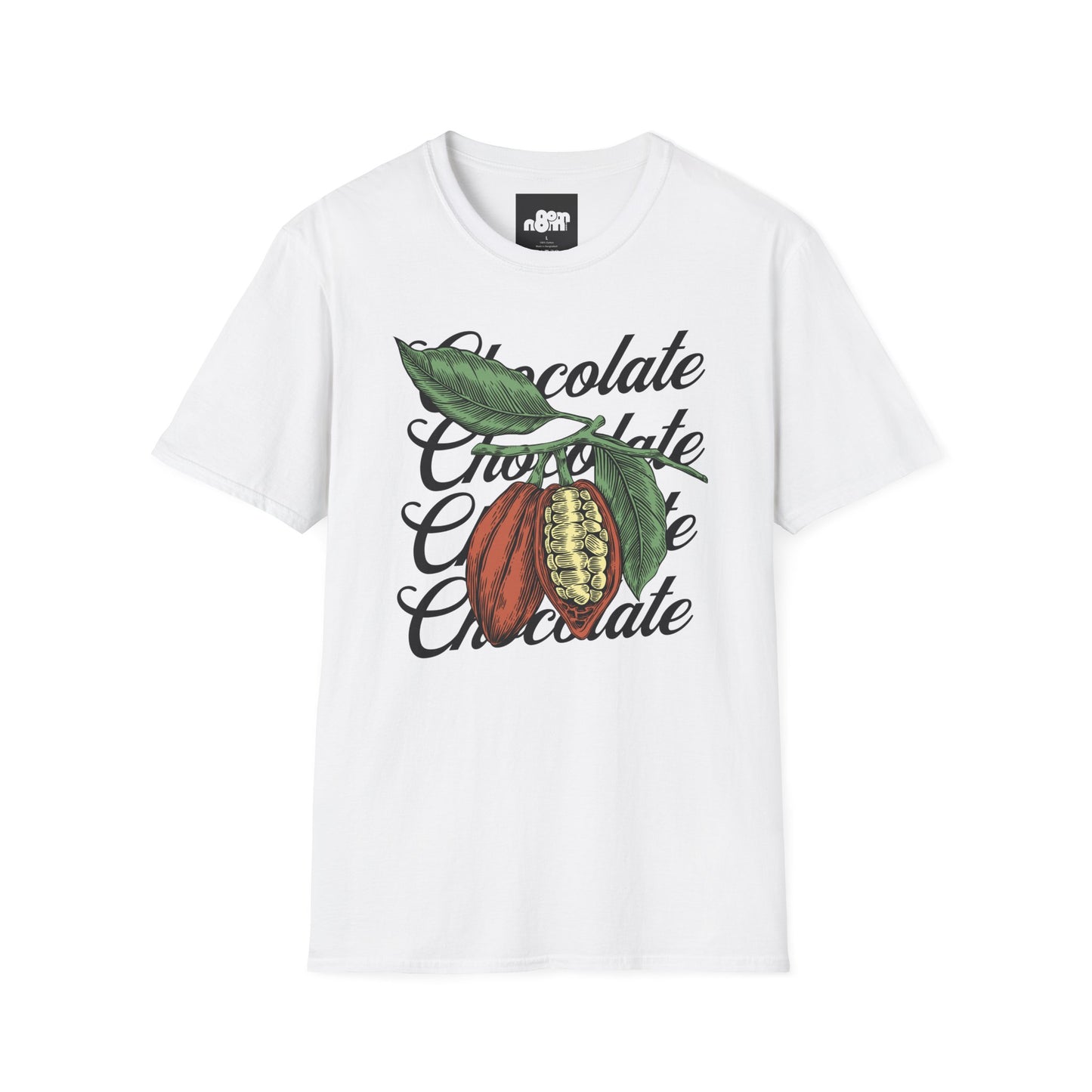 Chocolate Bean T-Shirt with Chocolate Text Design
