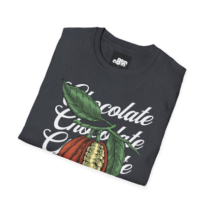 Chocolate Bean T-Shirt with Chocolate Text Design