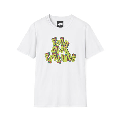 Food Over Feelings T-Shirt Fun & Casual Top for Food Lovers