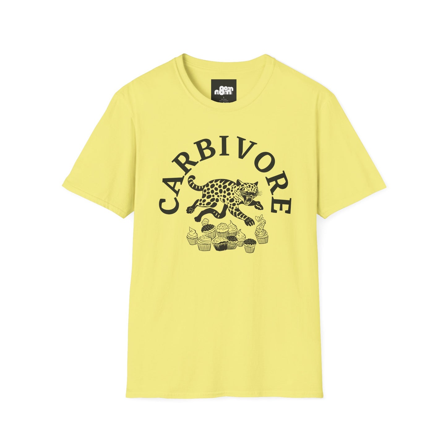 Carbivore Leopard Graphic T-Shirt Tee for Food Lovers