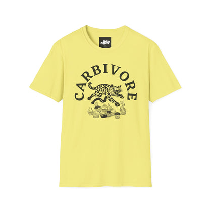 Carbivore Leopard Graphic T-Shirt Tee for Food Lovers