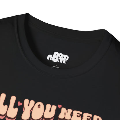 All You Need is Love and Coffee T-Shirt Tee for Coffee Lovers