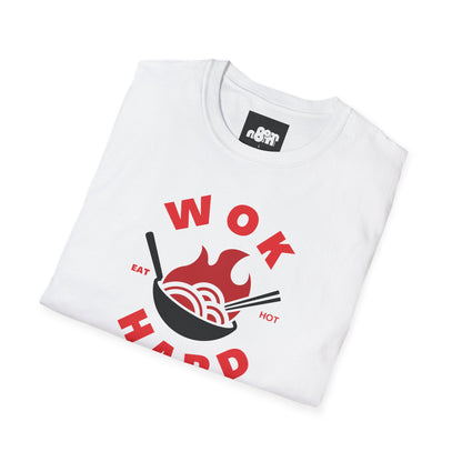 Wok Hard T-Shirt Fun Foodie Graphic Tee