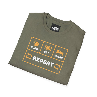 Cook, Eat, Sleep, Repeat T-Shirt