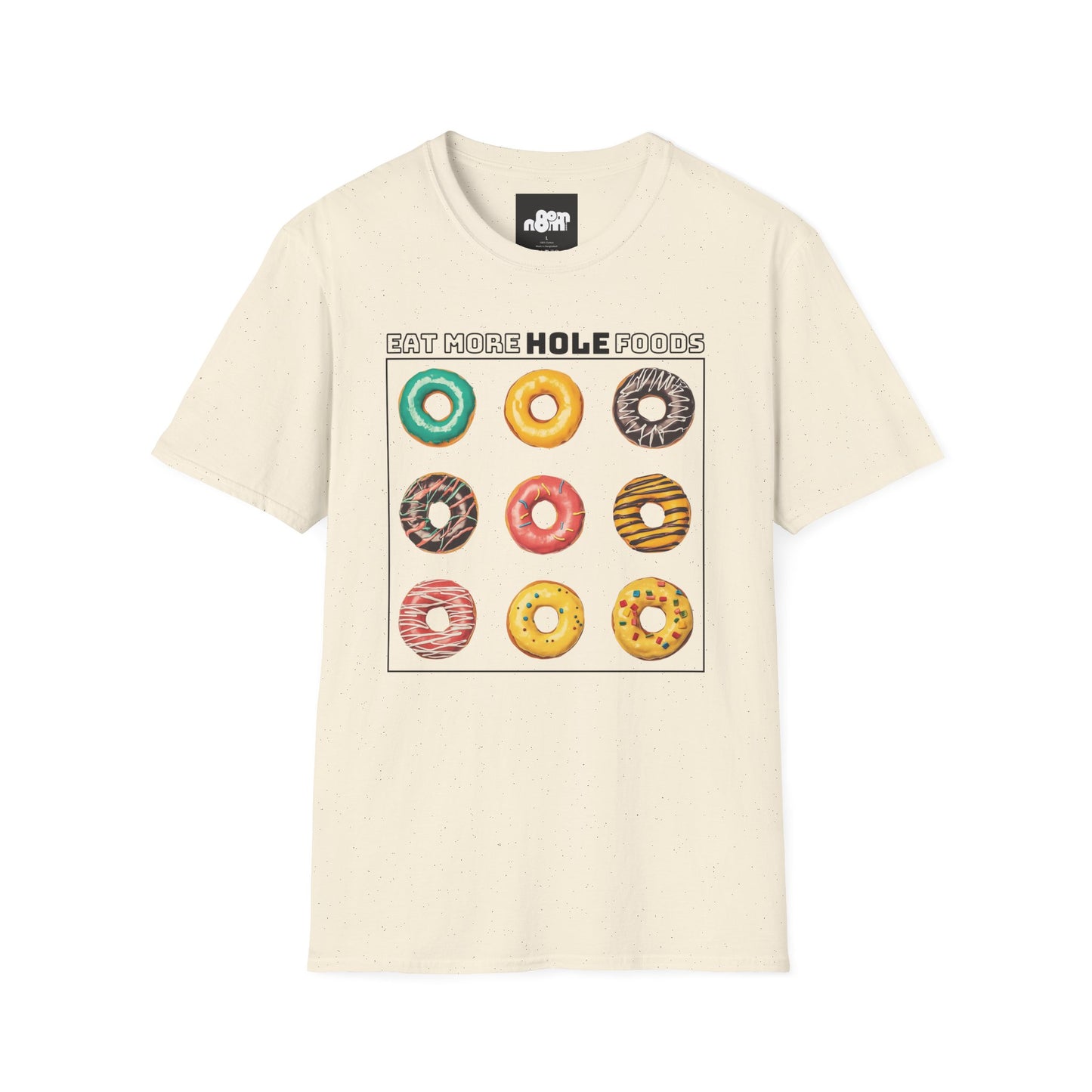 Eat More Hole Foods T-Shirt Fun Donut Graphic Tee