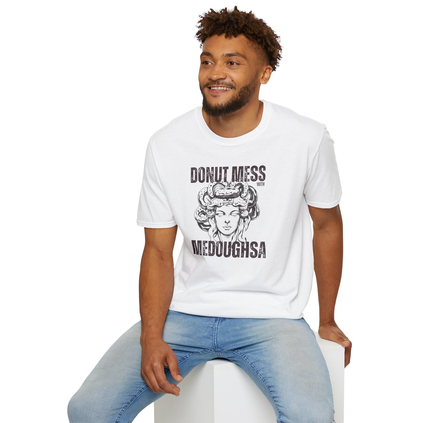 Funny Donut Mess with Medoughsa Softstyle T-shirt