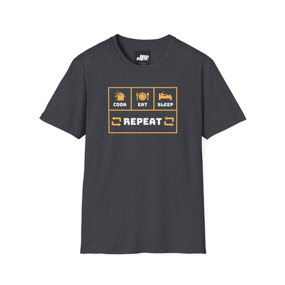 Cook, Eat, Sleep, Repeat T-Shirt
