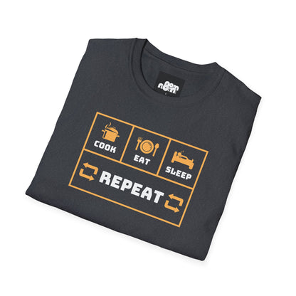 Cook, Eat, Sleep, Repeat T-Shirt