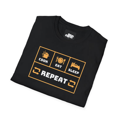 Cook, Eat, Sleep, Repeat T-Shirt