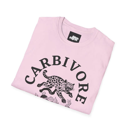 Carbivore Leopard Graphic T-Shirt Tee for Food Lovers