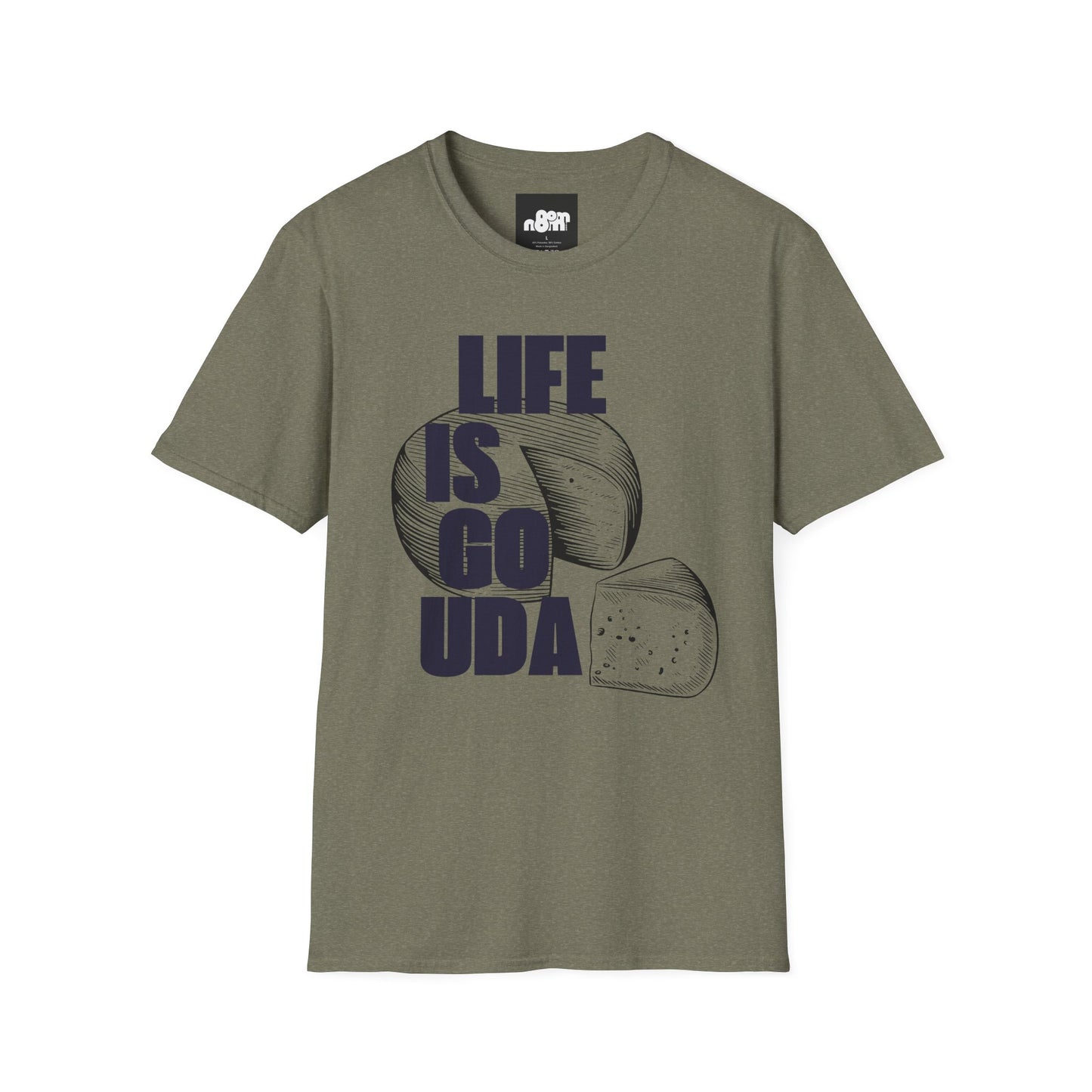 Life Is Gouda T-Shirt Fun Cheese Lover Tee