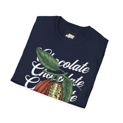 Chocolate Bean T-Shirt with Chocolate Text Design