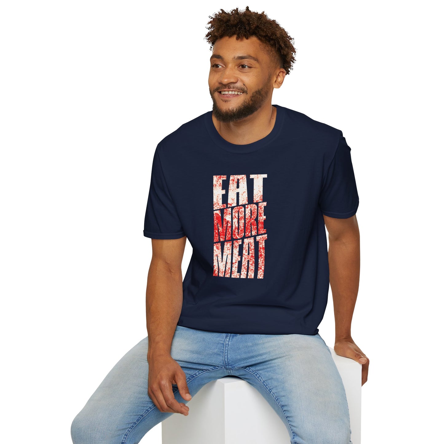 Eat More Meat T-Shirt Casual Foodie Tee for BBQ Lovers